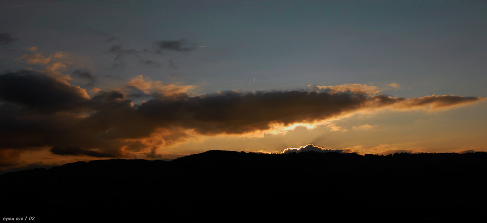 Sonnenuntergang am Hallwilersee