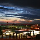 Sonnenuntergang am Hamburg Airport / Ocaso en el aeropuerto de Hamburgo