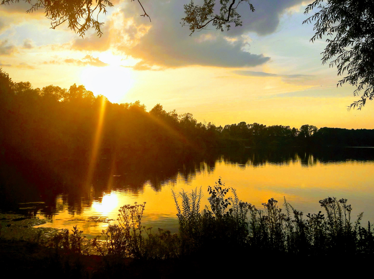 Sonnenuntergang am Handorfer See 