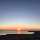 Sonnenuntergang am Hauptbadestrand  von Borkum