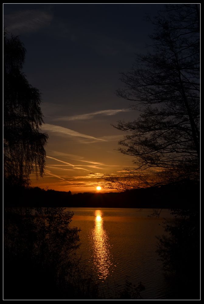 Sonnenuntergang am Haussee / Feldberg