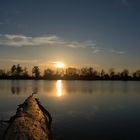 Sonnenuntergang am Hegbachsee