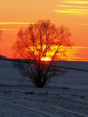 Sonnenuntergang am Heidenhäuschen