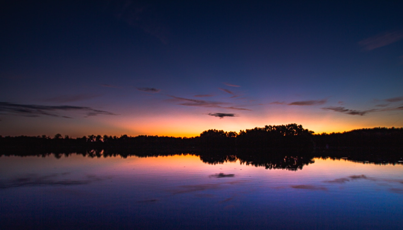 Sonnenuntergang am Heidesee