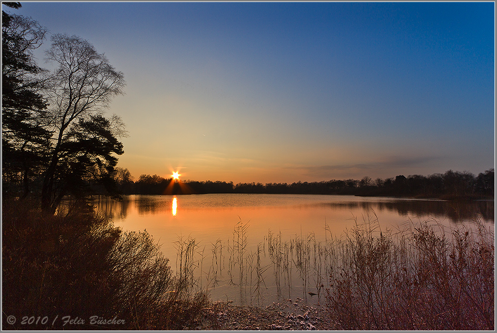 Sonnenuntergang am "Heiligen Meer"