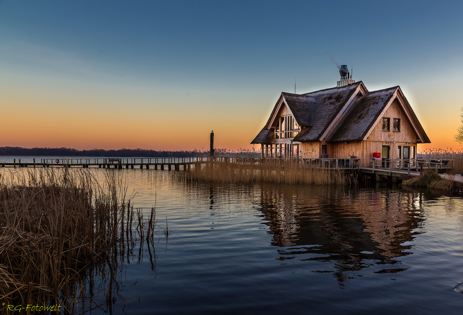 Sonnenuntergang am Hemmelsdorfer See