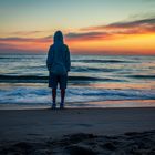 Sonnenuntergang am Henne Strand