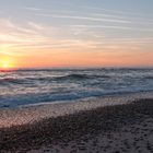 Sonnenuntergang am Henne Strand in Dänemark