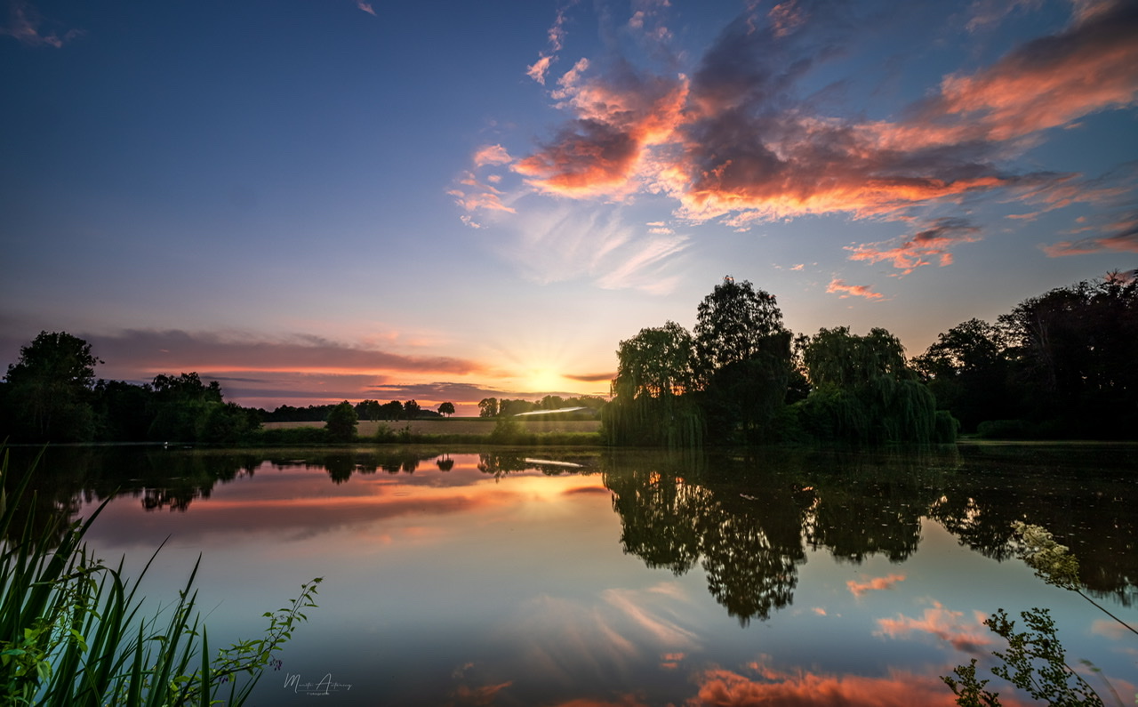 Sonnenuntergang am Herbkesee 