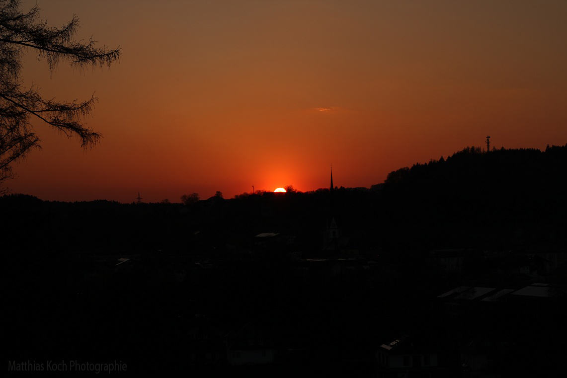 Sonnenuntergang am Herrenberg