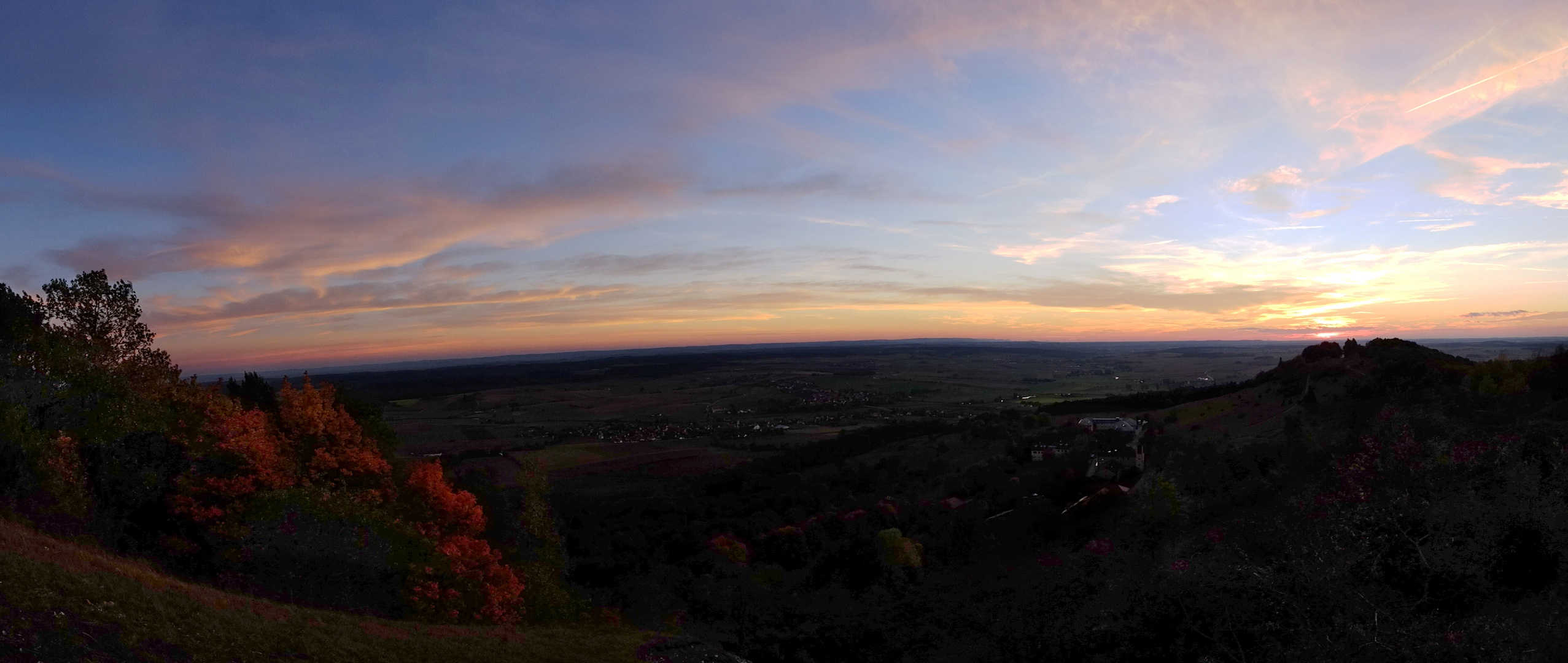 Sonnenuntergang am Hesselberg