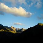 sonnenuntergang am hindelanger klettersteig