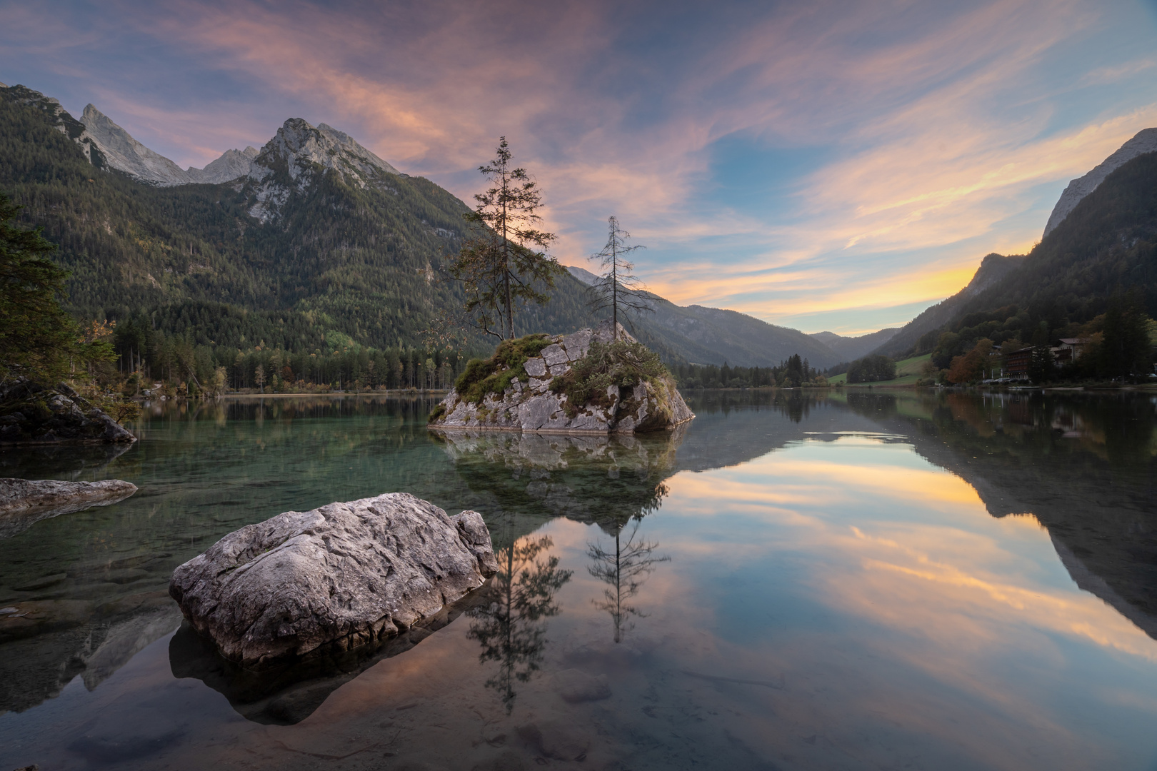 Sonnenuntergang am Hintersee