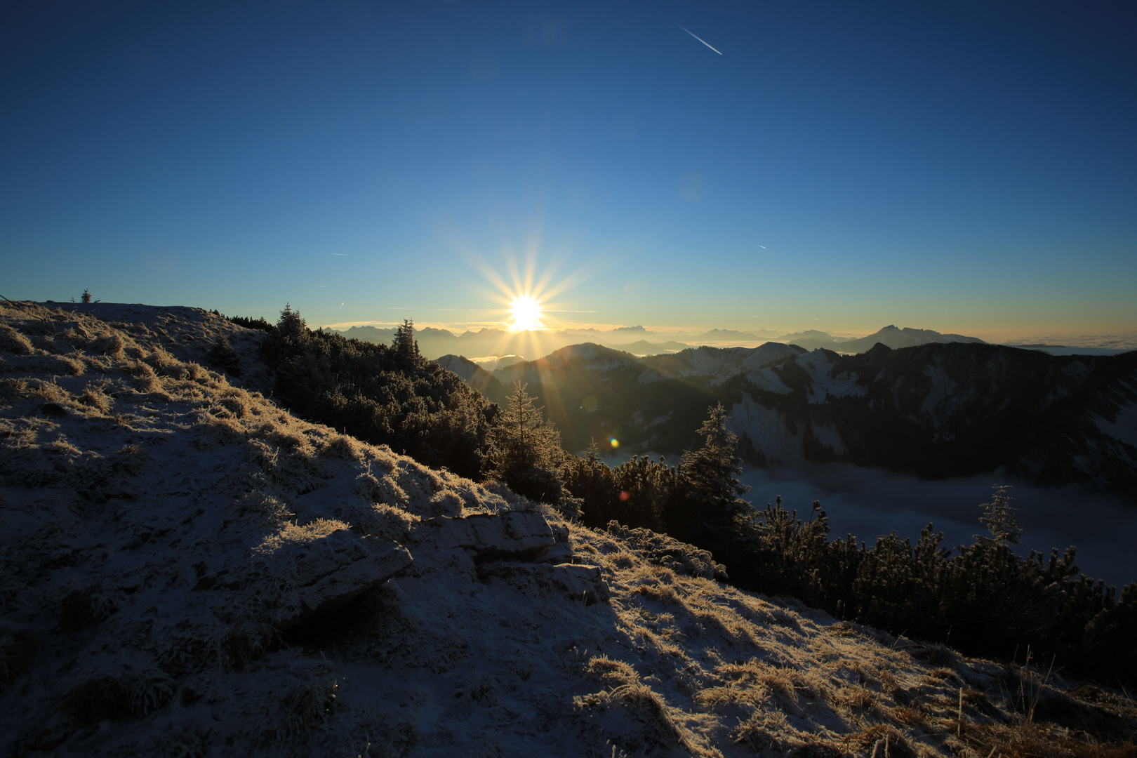 Sonnenuntergang am Hirschberg