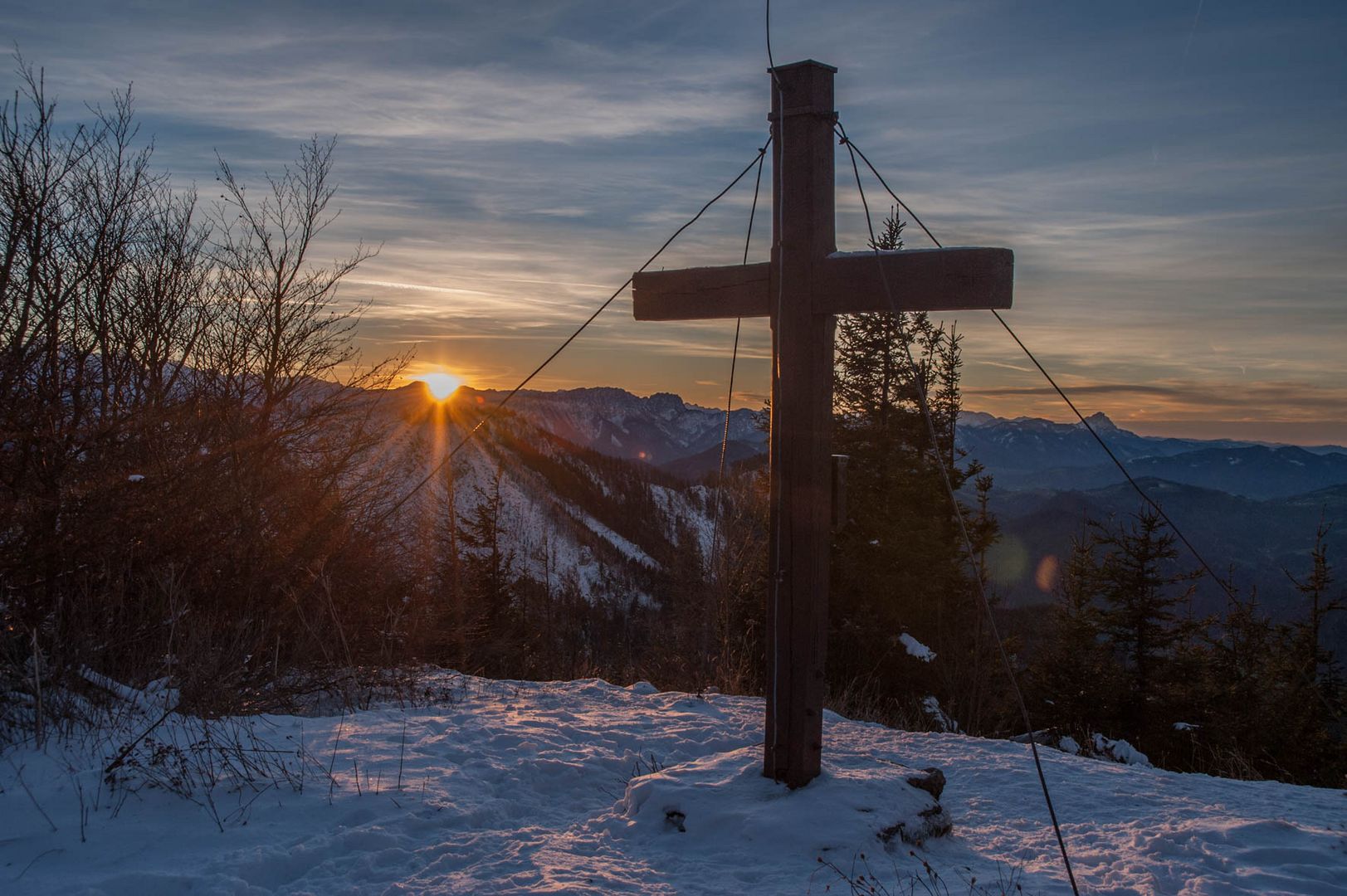 Sonnenuntergang am Hochbuchberg