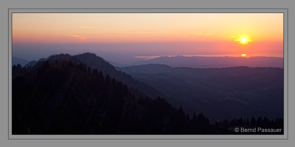 Sonnenuntergang am Hochgrat