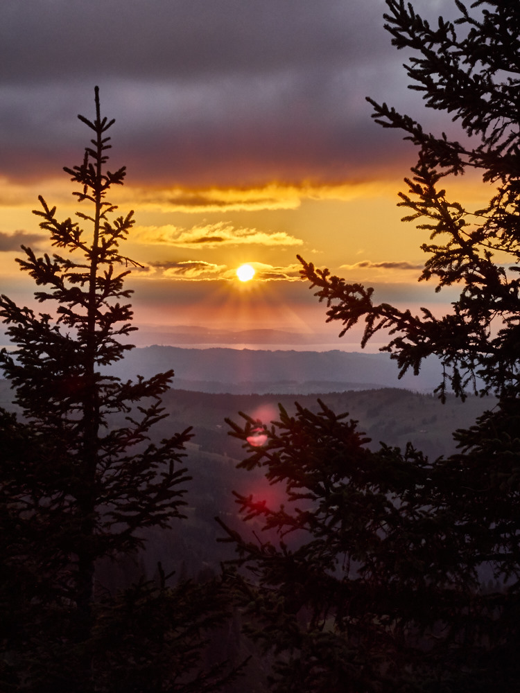 Sonnenuntergang am Hochgrat