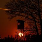 Sonnenuntergang am Hochsitz