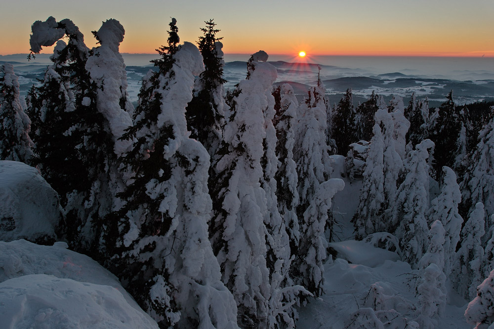 Sonnenuntergang am Hochstein