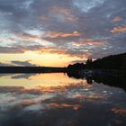 Sonnenuntergang am Hohendorfer See (Vorpommern)