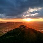 Sonnenuntergang am Hohenneuffen