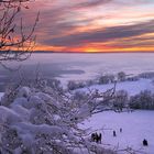 Sonnenuntergang am Hohenstaufen