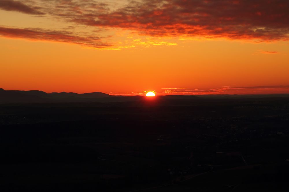 Sonnenuntergang am Hohenstaufen II