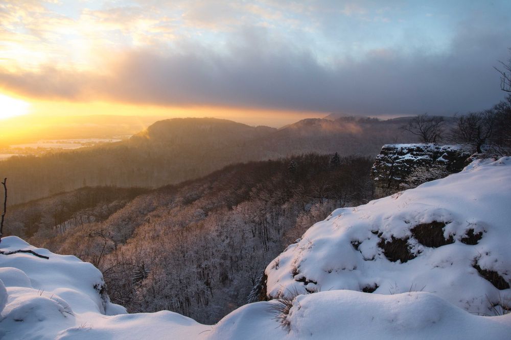 Sonnenuntergang am Hohenstein