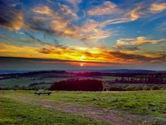 Sonnenuntergang am Hoherodskopf HDR