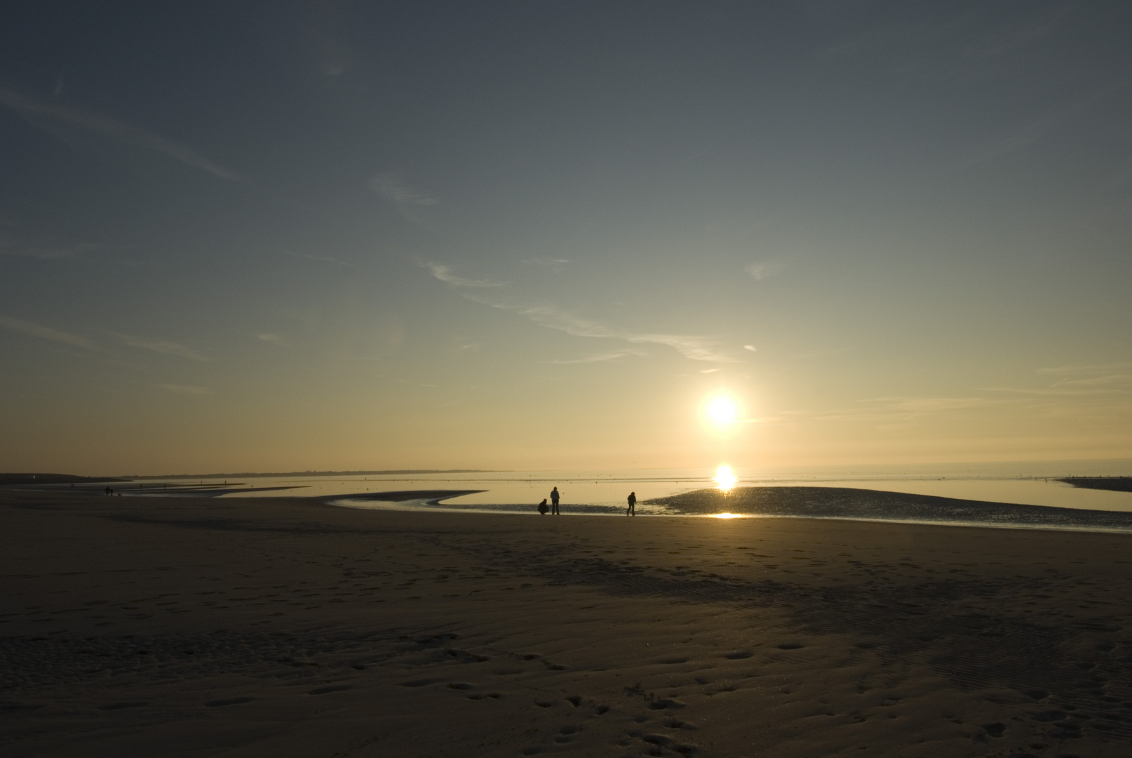 -Sonnenuntergang am Holländischen Strand -