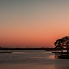 Sonnenuntergang am Holter Tief in ostfriesland