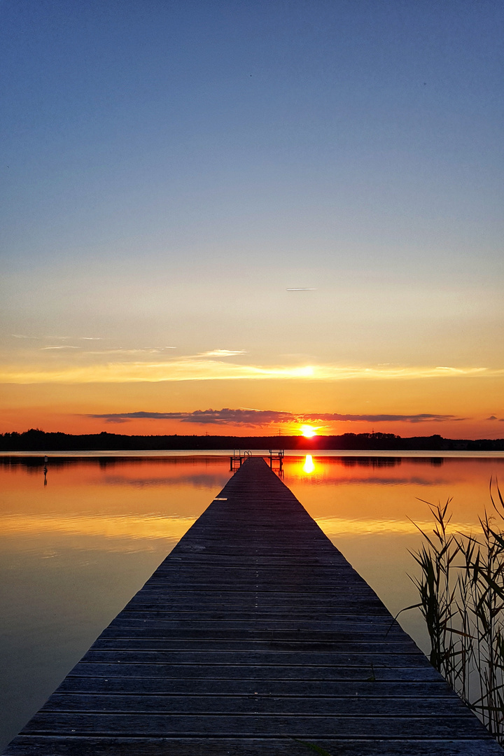 Sonnenuntergang am Holzendorfer See