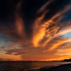 Sonnenuntergang am Homer Spit in Alaska