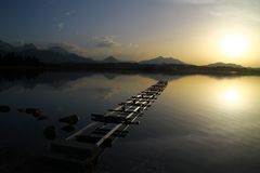 Sonnenuntergang am Hopfensee