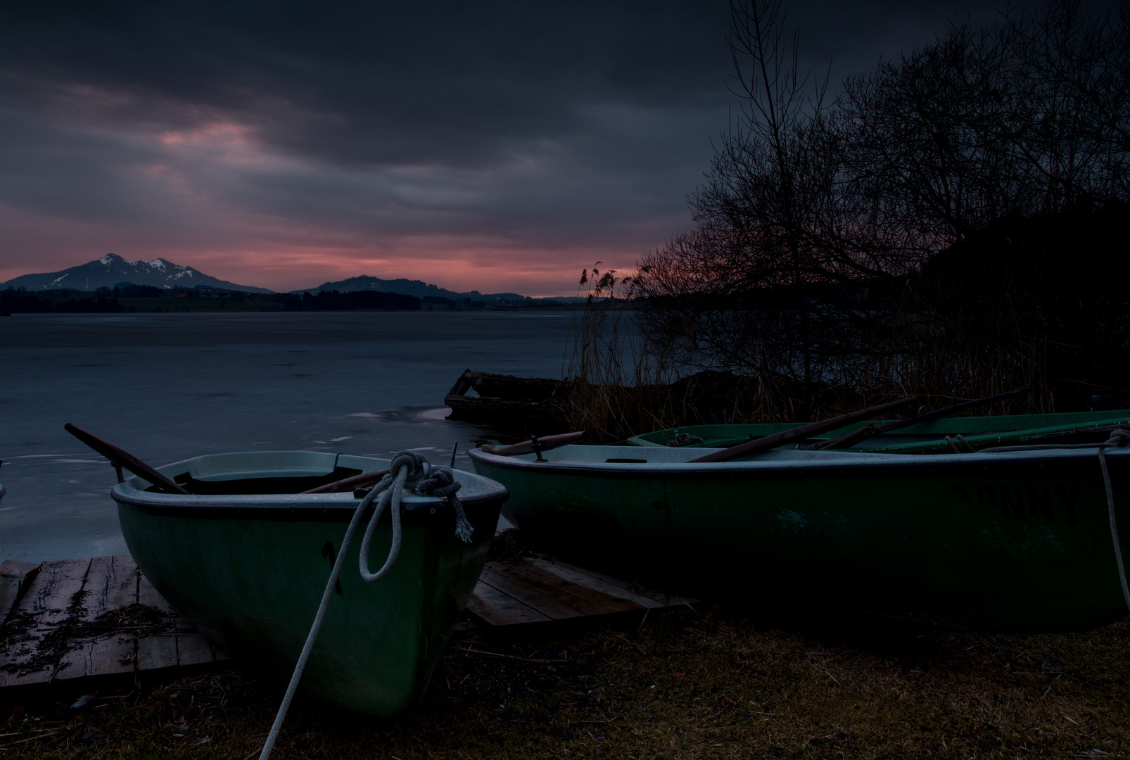 Sonnenuntergang am Hopfensee