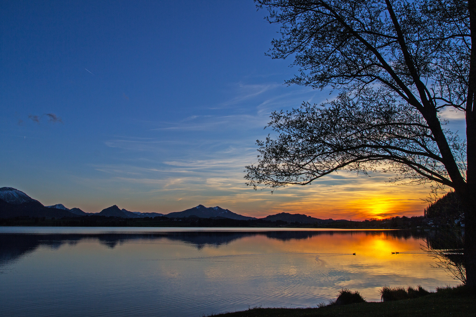 Sonnenuntergang am Hopfensee