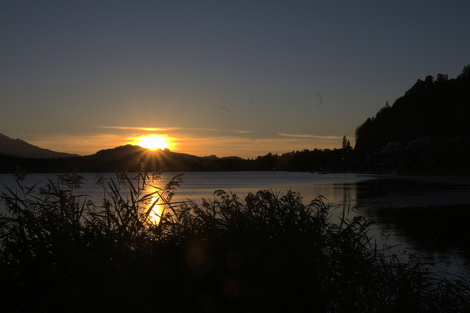 Sonnenuntergang am Hopfensee