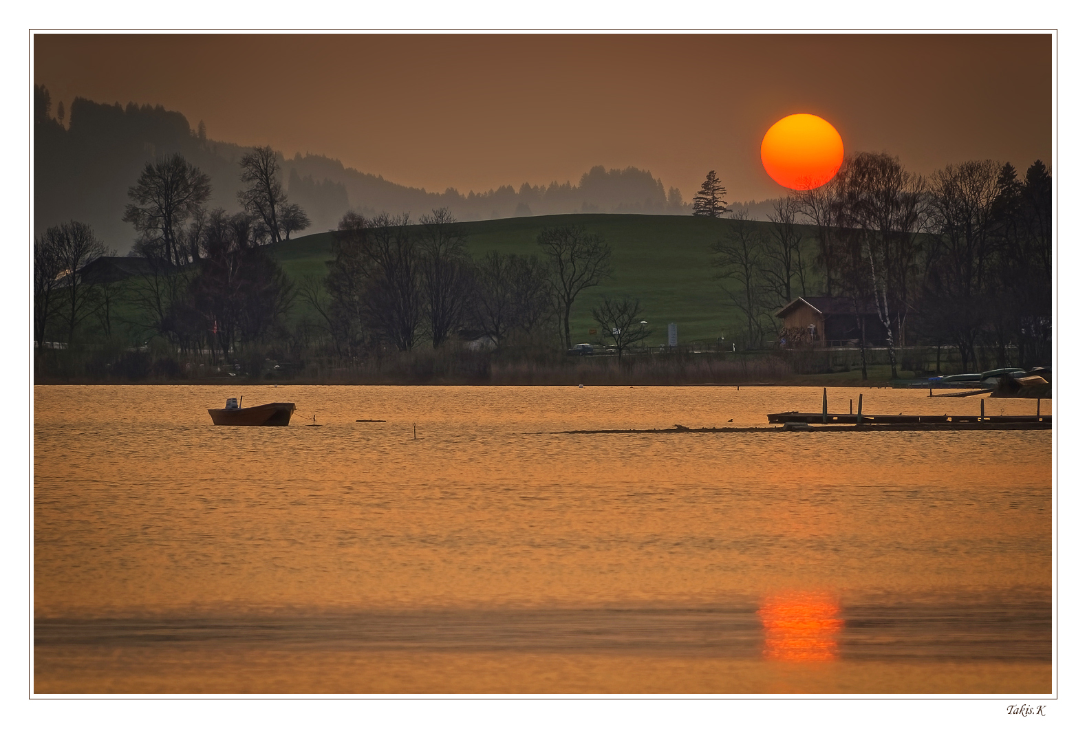 Sonnenuntergang am Hopfensee