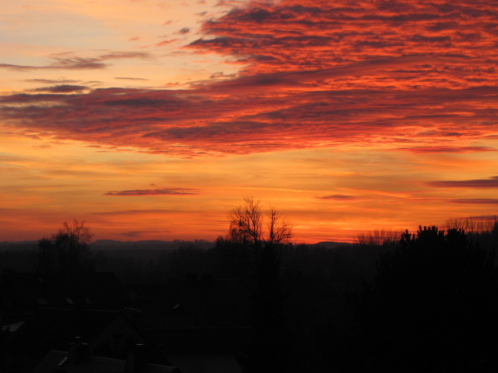 Sonnenuntergang am Horizont....