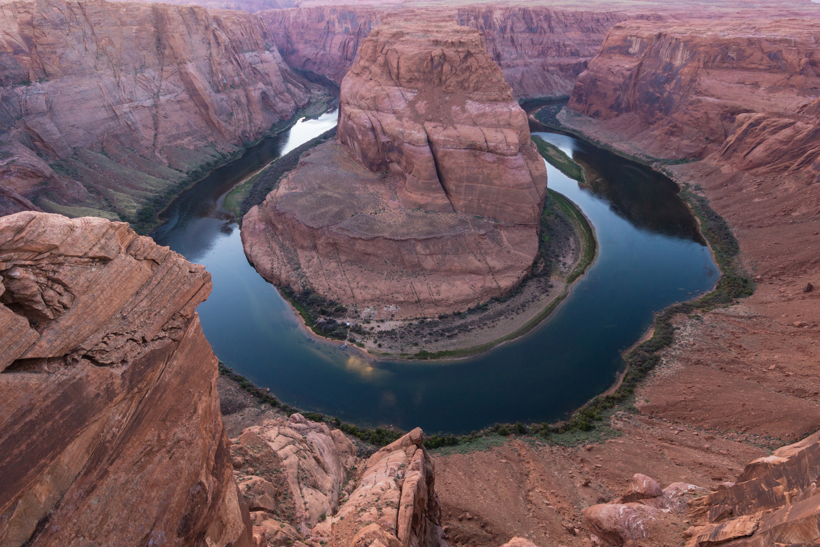 Sonnenuntergang am Horse Shoe Bend