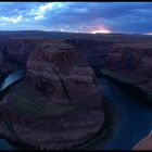 Sonnenuntergang am Horseshoe Bend