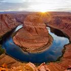 Sonnenuntergang am Horseshoe Bend