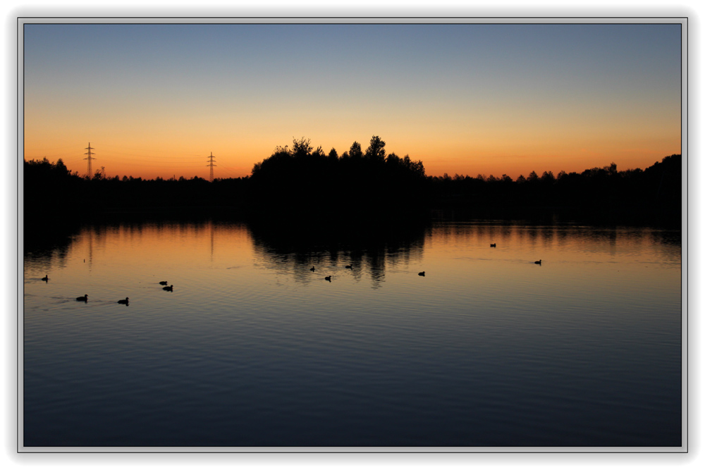 Sonnenuntergang am Horstmarer See - Aufnahme 1