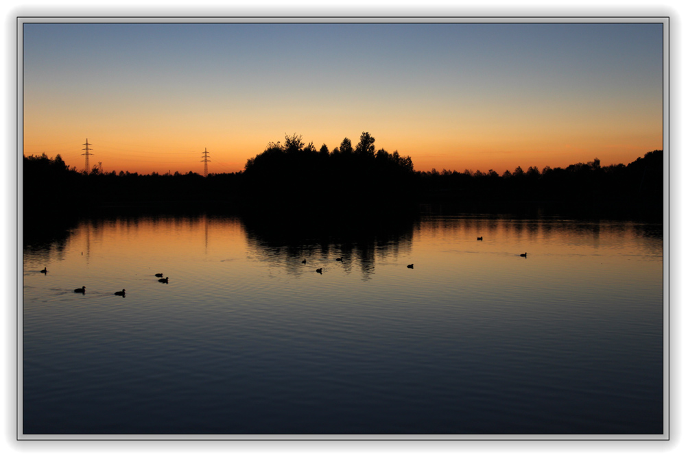 Sonnenuntergang am Horstmarer See - Aufnahme 1