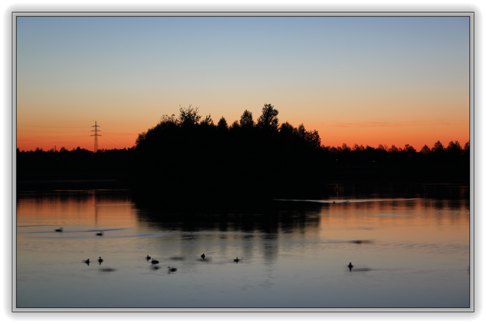 Sonnenuntergang am Horstmarer See - Aufnahme 5