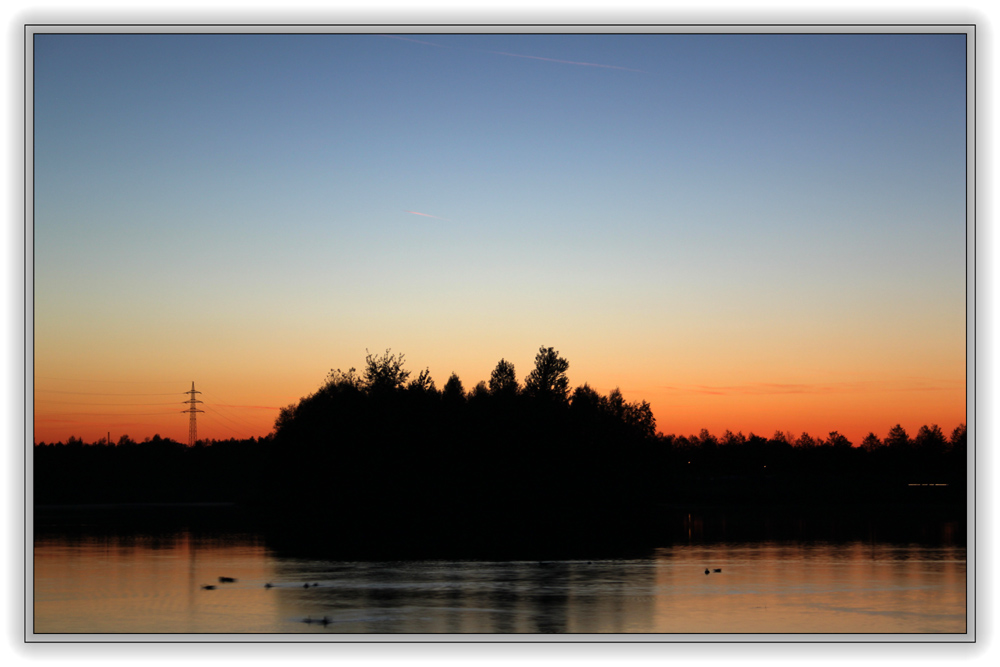 Sonnenuntergang am Horstmarer See - Aufnahme 7