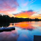 Sonnenuntergang am Humboldtsee