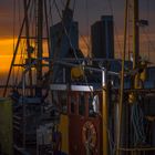 Sonnenuntergang am Husumer Hafen