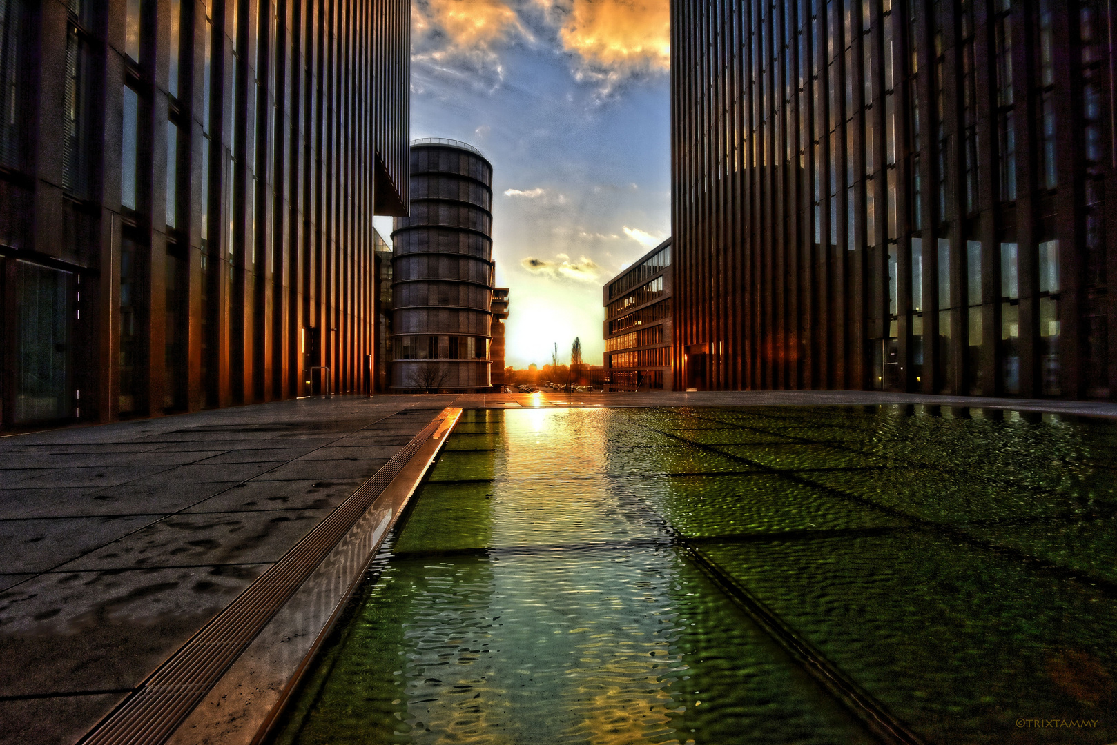 "Sonnenuntergang am Hyatt Hotel"