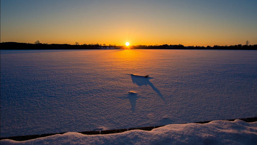 Sonnenuntergang am Idsteder See